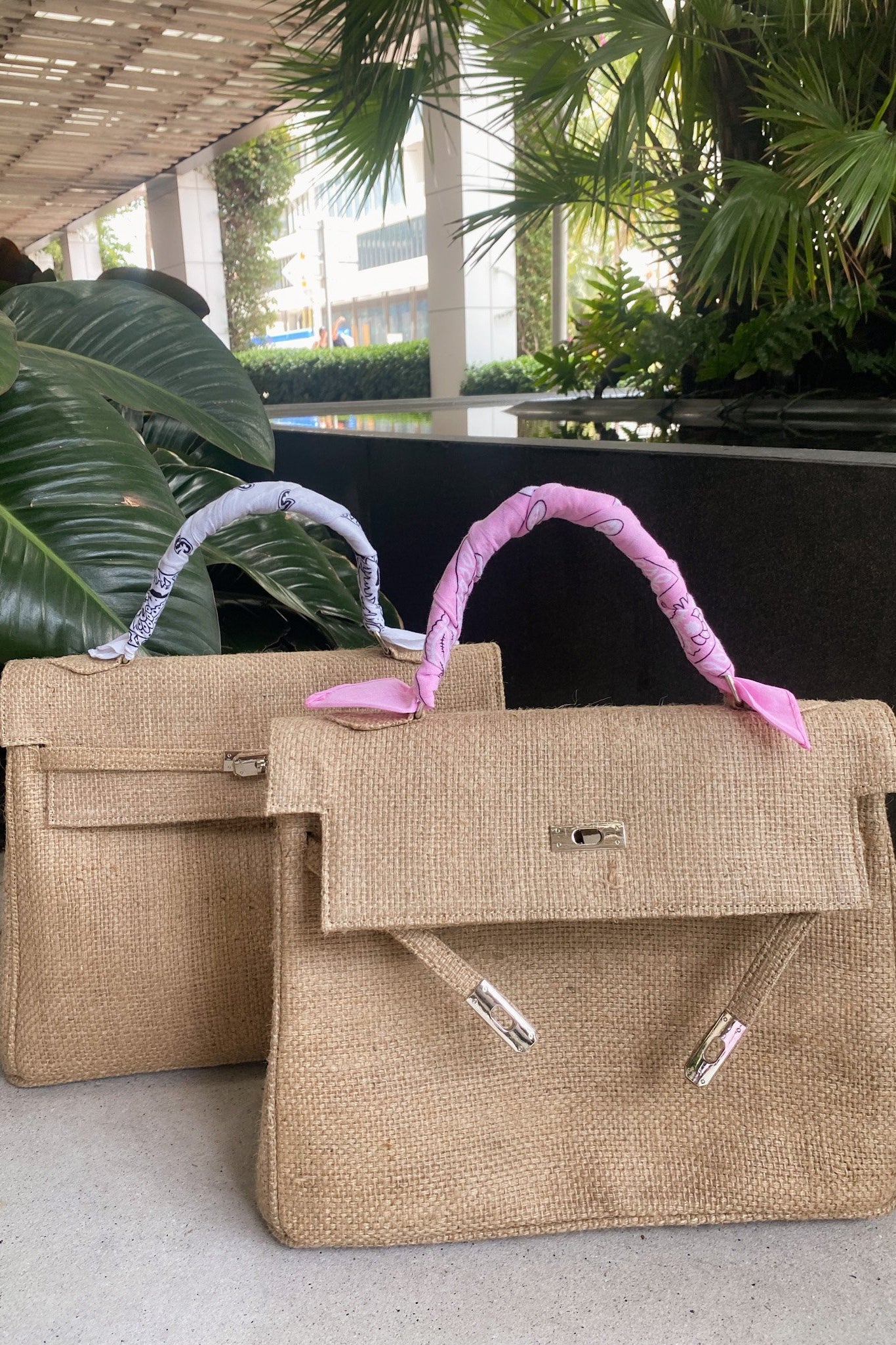 Bags, Pink Bandana Purse