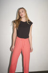 LNA WESTIN CROP TOP IN PIRATE BLACK