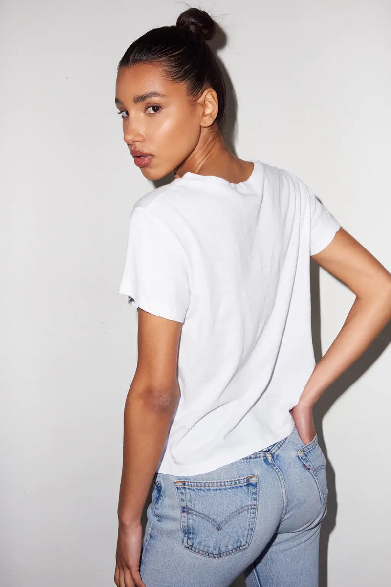 LNA SHADEN CREW NECK IN WHITE