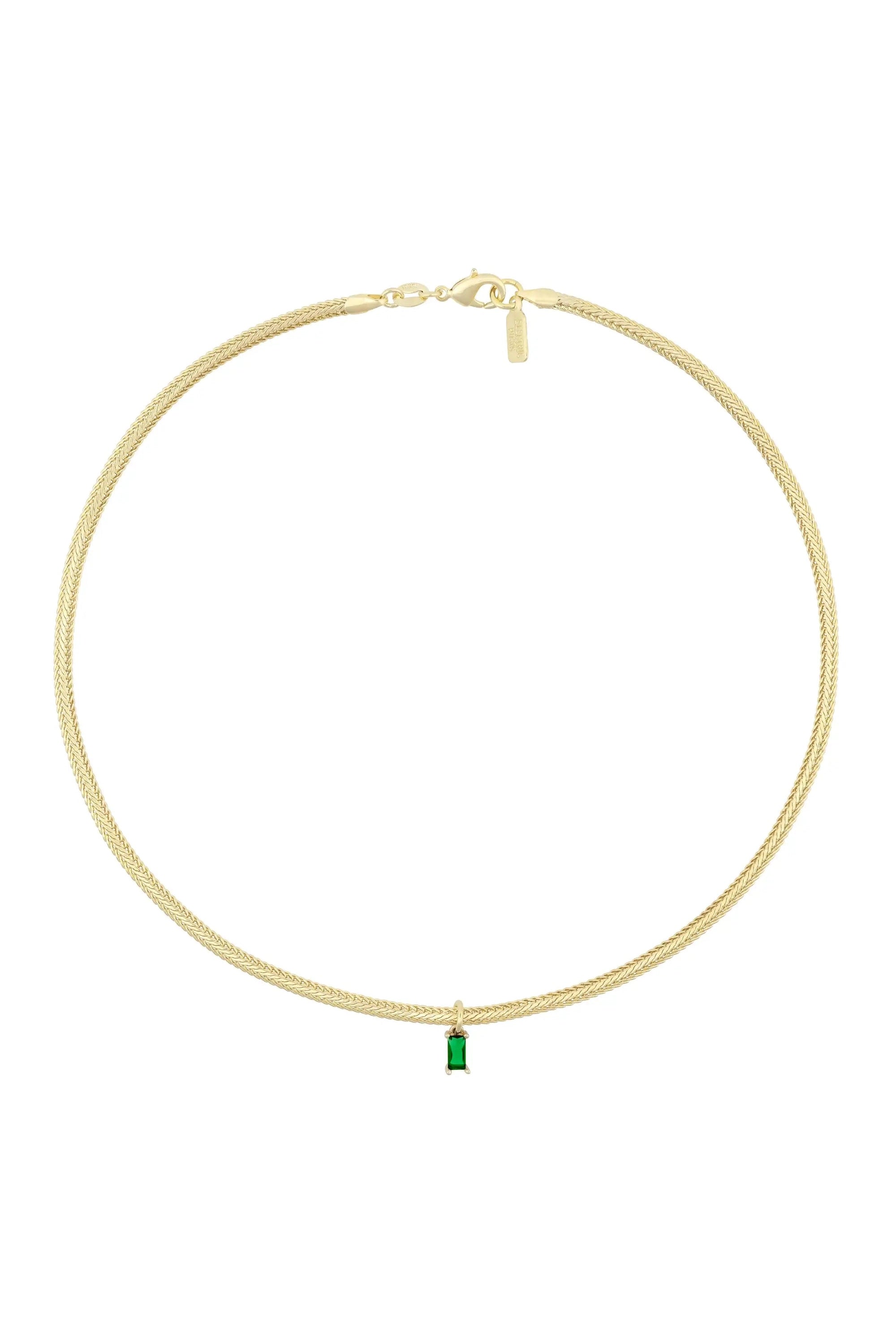 ELECTRIC PICKS PAIGE NECKLACE IN EMERALD