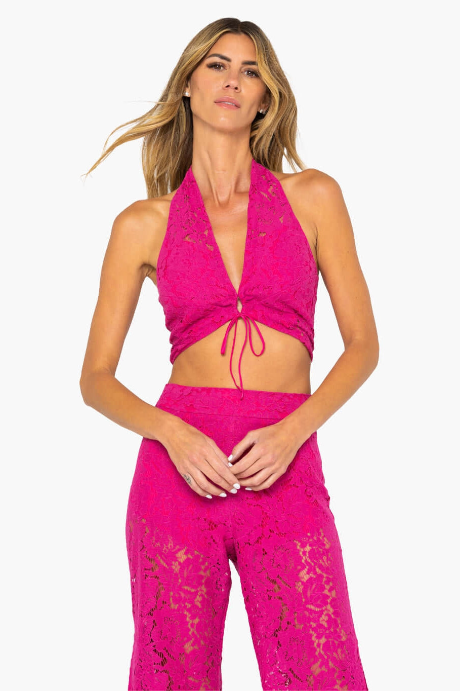 JUST BEE QUEEN STEVIE TOP IN FUCHSIA