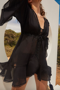 CHARO RUIZ IBIZA ANTONELLA KAFTAN IN BLACK