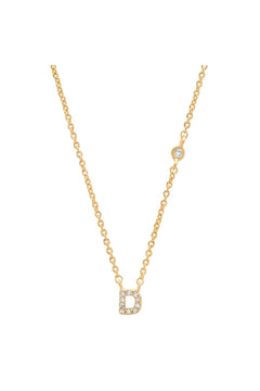 PAVE MINI INITIAL NECKLACE