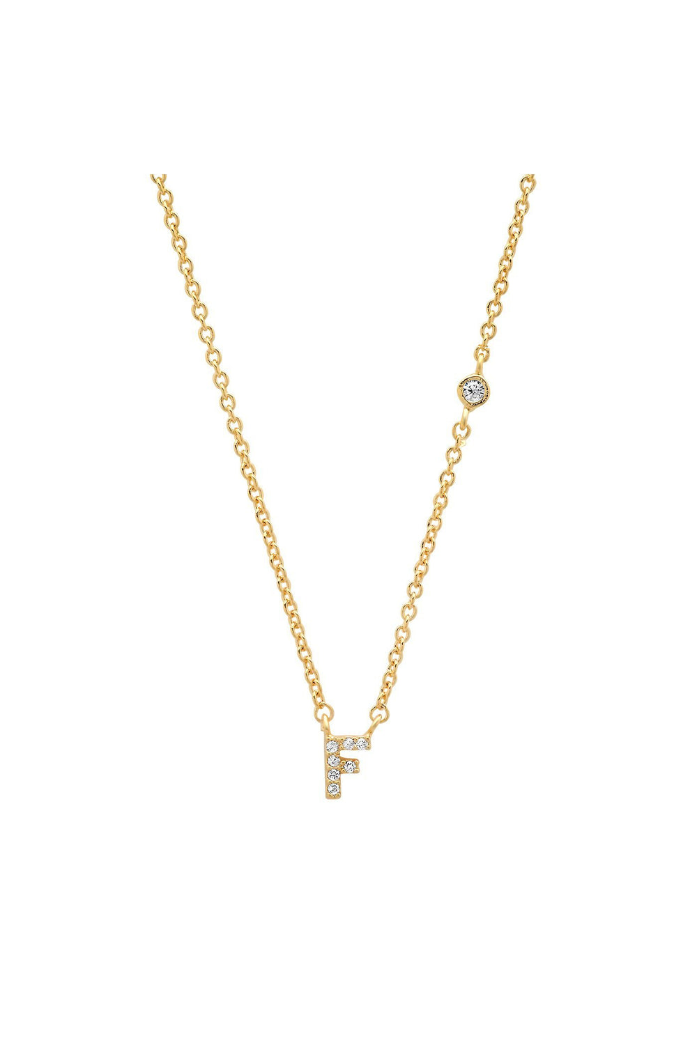 PAVE MINI INITIAL NECKLACE