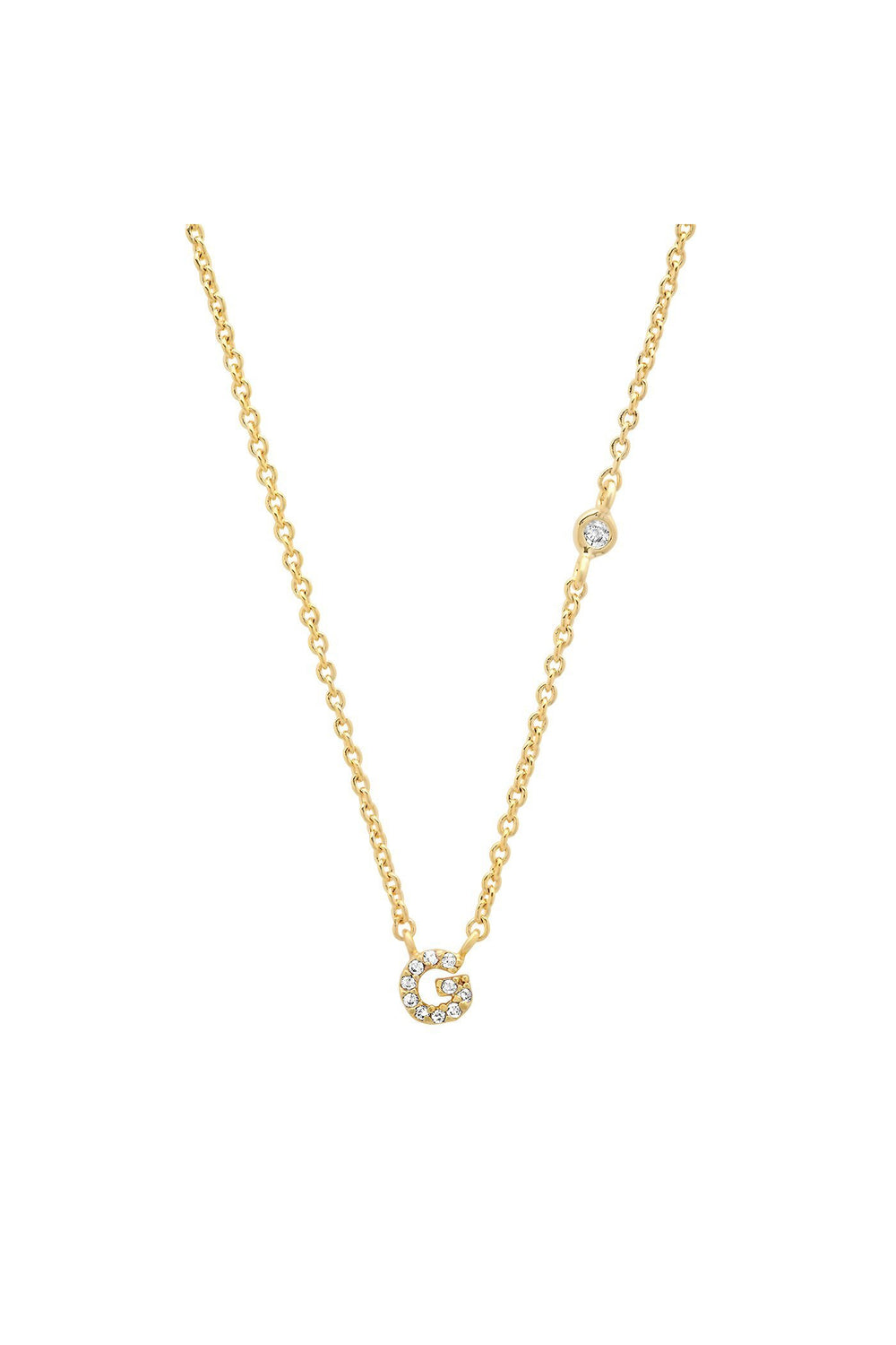 PAVE MINI INITIAL NECKLACE