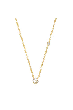 PAVE MINI INITIAL NECKLACE