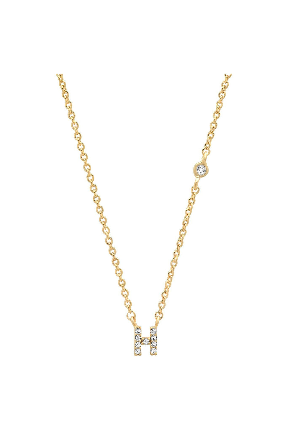 PAVE MINI INITIAL NECKLACE
