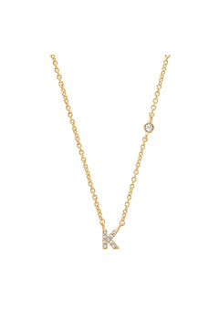 PAVE MINI INITIAL NECKLACE