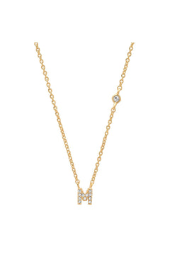 PAVE MINI INITIAL NECKLACE