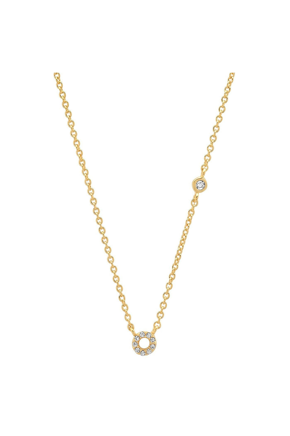 PAVE MINI INITIAL NECKLACE