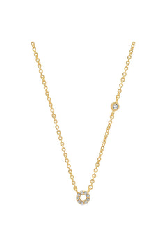 PAVE MINI INITIAL NECKLACE
