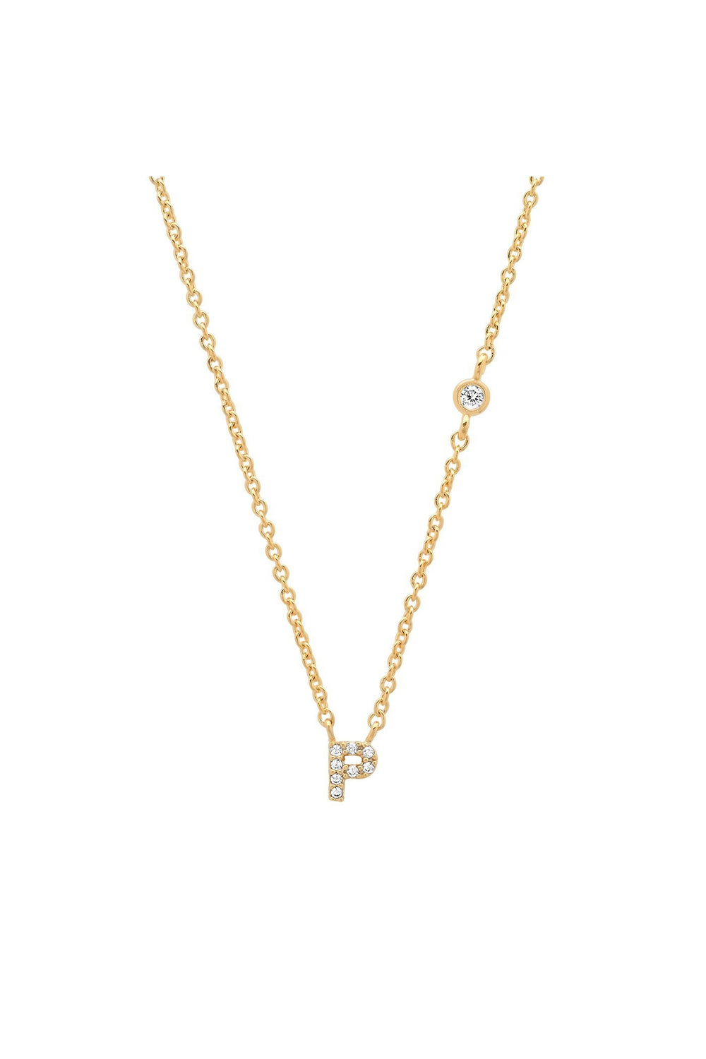 PAVE MINI INITIAL NECKLACE