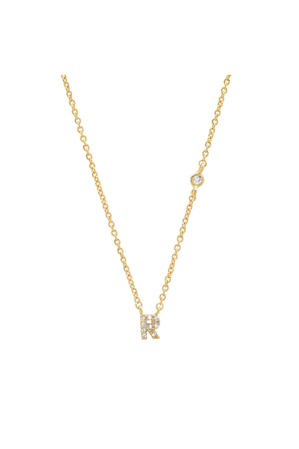 PAVE MINI INITIAL NECKLACE