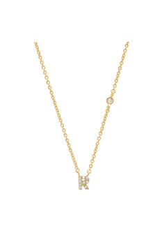 PAVE MINI INITIAL NECKLACE