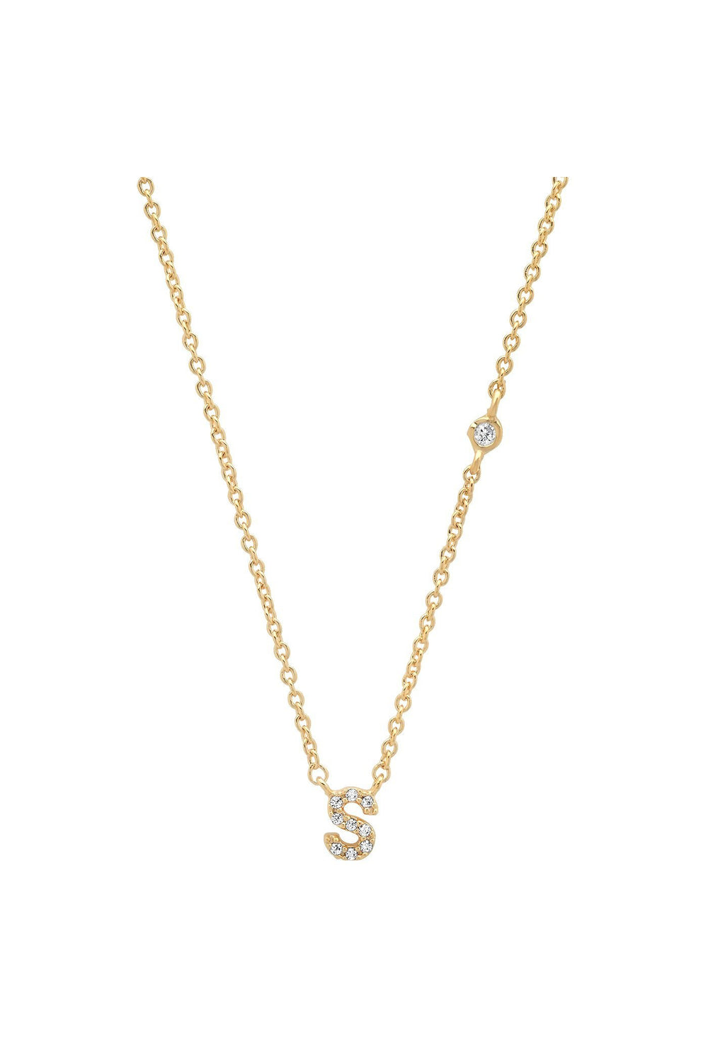 PAVE MINI INITIAL NECKLACE