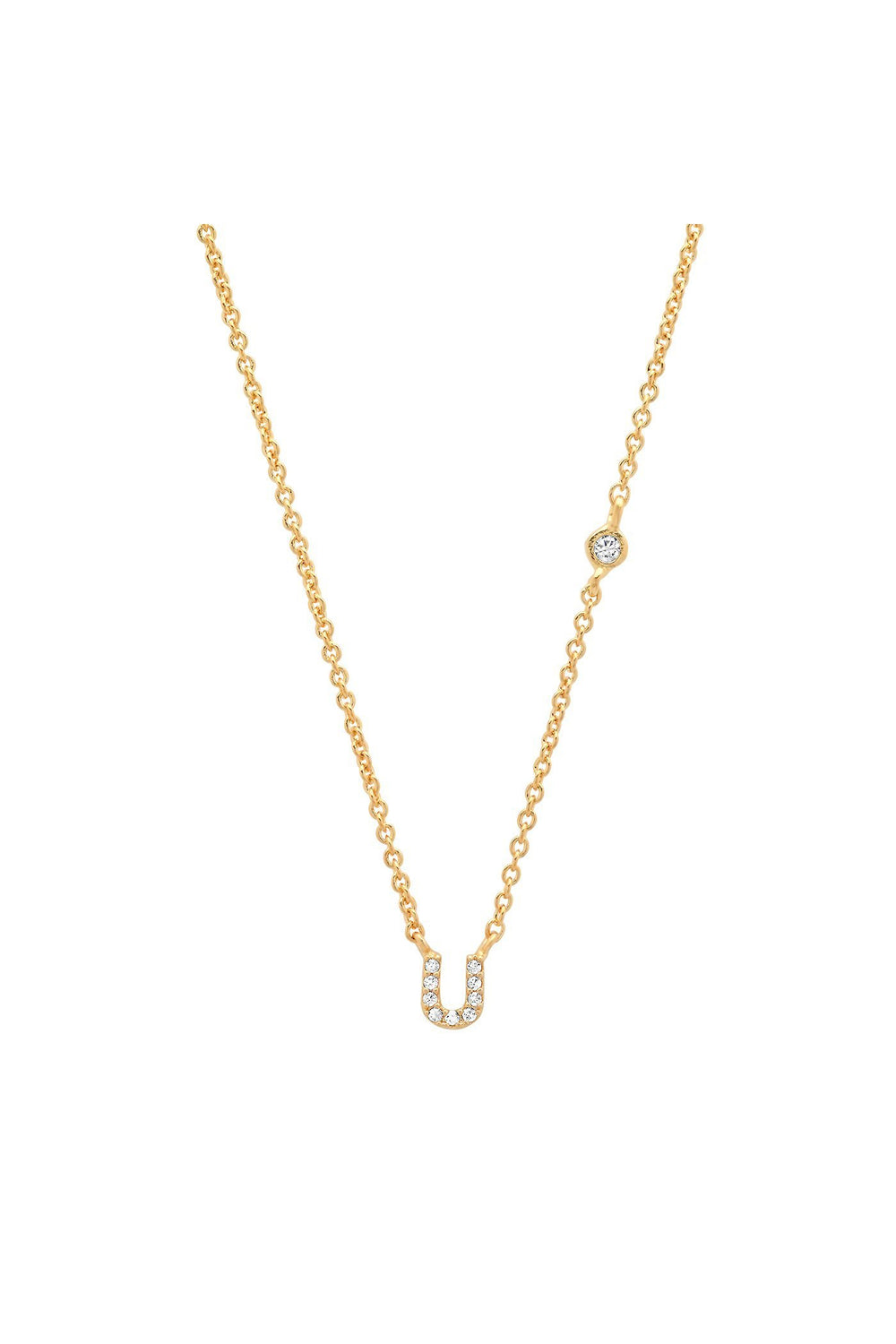 PAVE MINI INITIAL NECKLACE