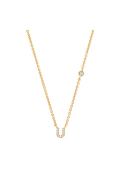PAVE MINI INITIAL NECKLACE