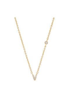 PAVE MINI INITIAL NECKLACE