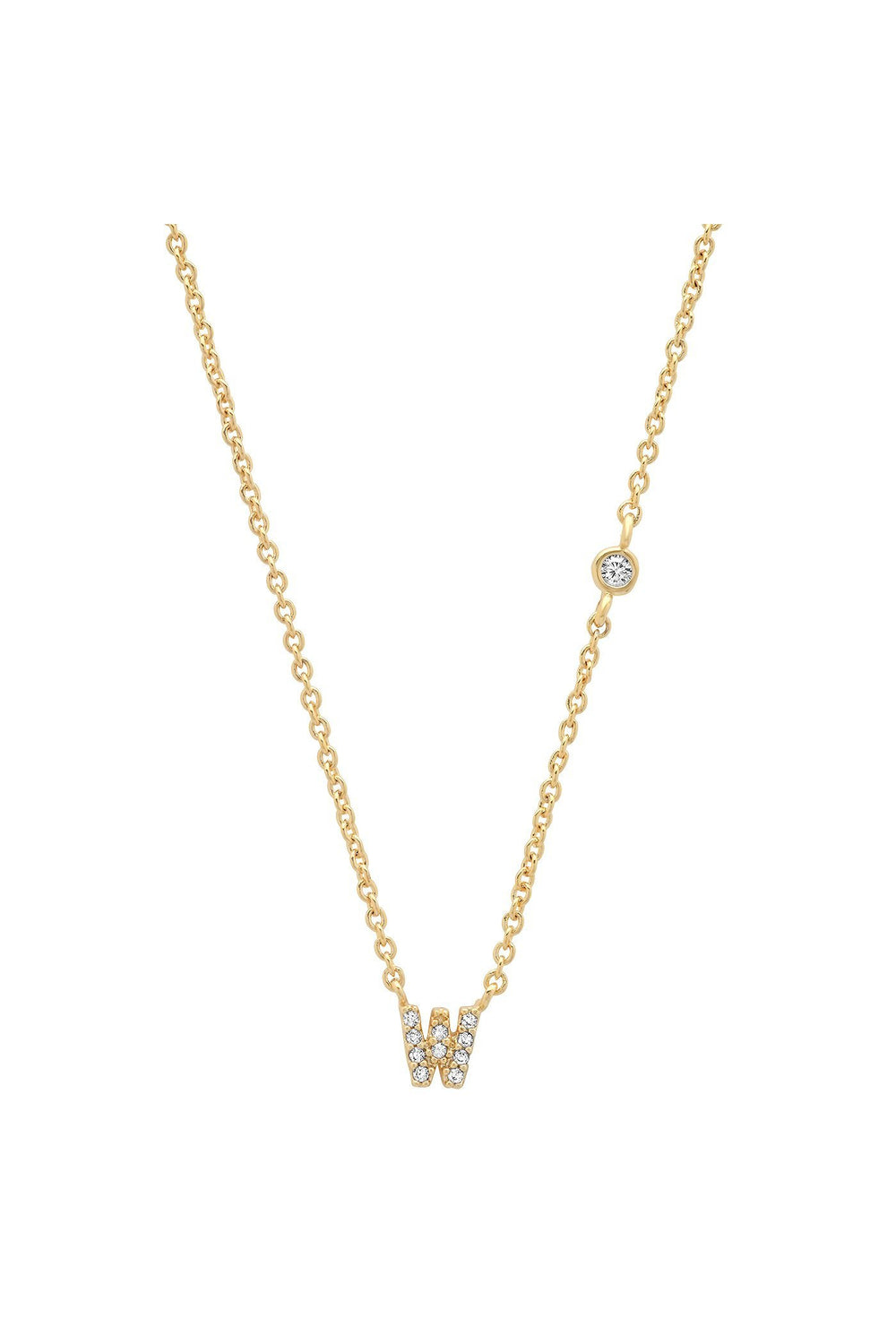 PAVE MINI INITIAL NECKLACE
