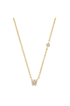 PAVE MINI INITIAL NECKLACE