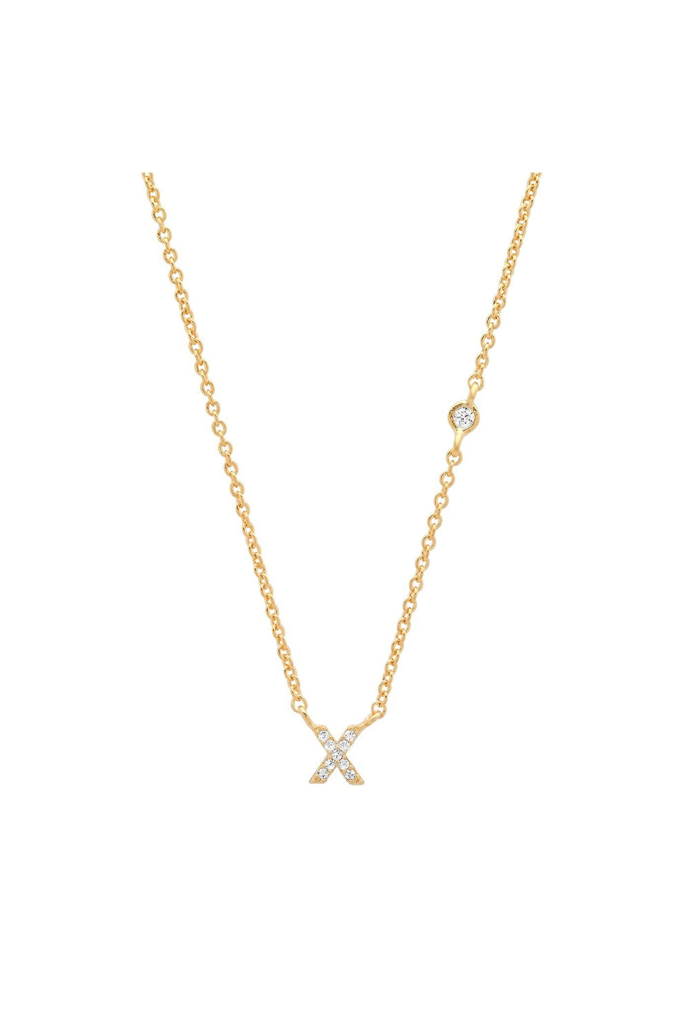 PAVE MINI INITIAL NECKLACE