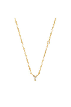 PAVE MINI INITIAL NECKLACE
