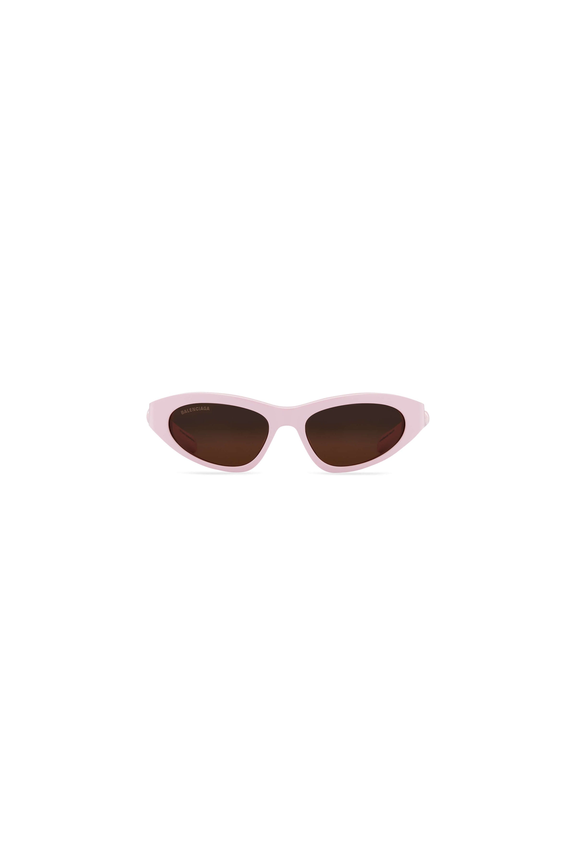 Cat-eye brown acetate sunglasses