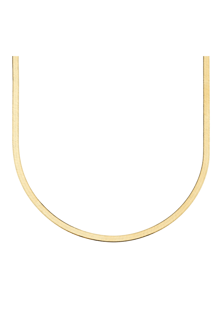 ELECTRIC PICKS WIDE PYTHON NECKLACE IN GOLD