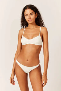 SOLID & STRIPED RACHEL BOTTOM IN CREAM