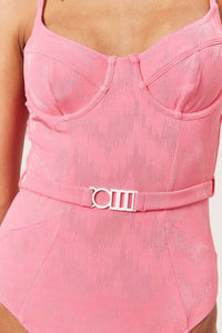 SOLID & STRIPED SPENCER ONE PIECE IN TONAL ZIG ZAG