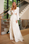 PATBO CUT-OUT MAXI DRESS IN WHITE